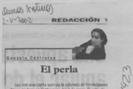 El perla  [artículo] Gonzalo Contreras