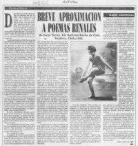 Breve aproximación a "Poemas renales"