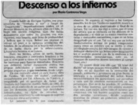 Descenso a los infiernos