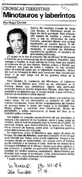 Minotauros y laberintos