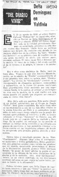 Delia Domínguez en Valdivia