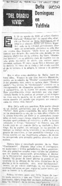 Delia Domínguez en Valdivia