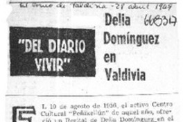 Delia Domínguez en Valdivia