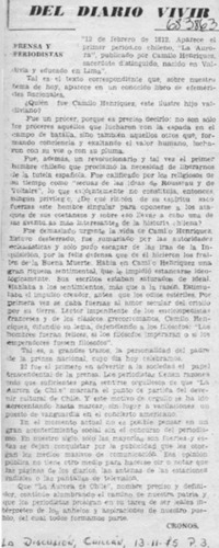 Prensa y periodistas
