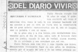 Recuerdo y homenaje