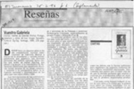 Vuestra Gabriela