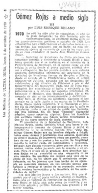Gómez Rojas a medio siglo III