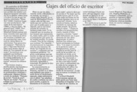 Gajes del oficio de escritor  [artículo] Poli Délano.