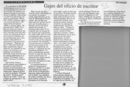 Gajes del oficio de escritor  [artículo] Poli Délano.