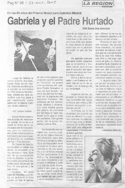Gabriela y el Padre Hurtado