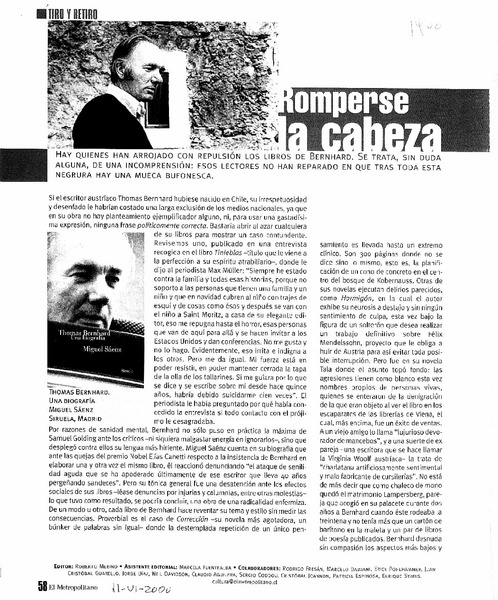Romperse la cabeza