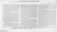Carmen de Alonso, gran valor del cuento chileno  [artículo] Miguel Angel Díaz A.