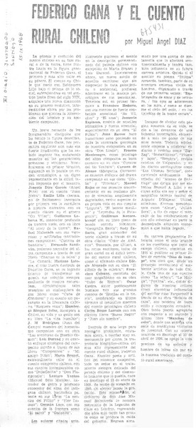 Federico Gana y el cuento rural chileno