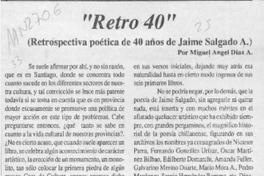 "Retro 40"  [artículo] Miguel Angel Díaz A.