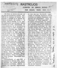 Rastrojos  [artículo] Miguel Angel Díaz.