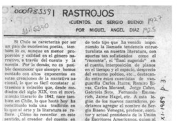 Rastrojos  [artículo] Miguel Angel Díaz.