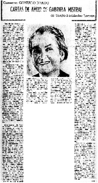 Cartas de amor de Gabriela Mistral