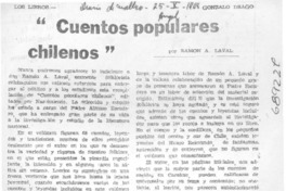 Cuentos populares chilenos"