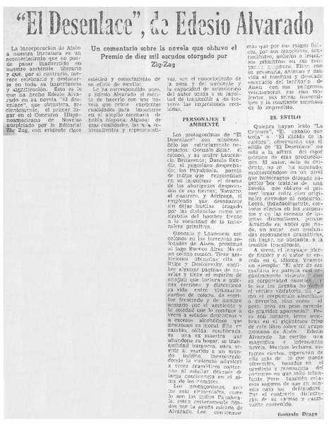 El Desenlace", de Edesio Alvarado
