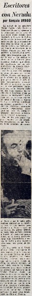 Escritores con Neruda