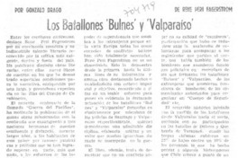 Los batallones "Bulnes" y "Valparaíso"
