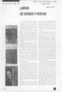 Libros de dioses y poetas  [artículo] E. A.