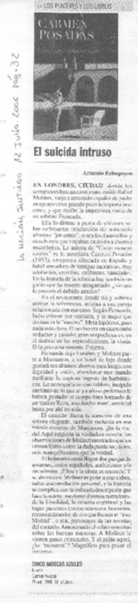 El suicida intruso