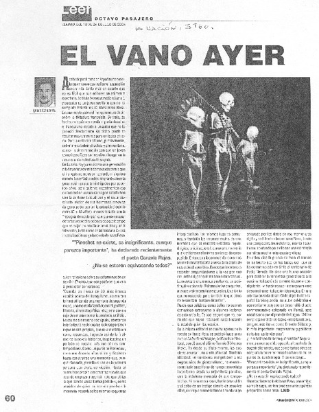 El vano ayer