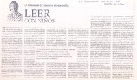Leer con niños  [artículo] Ignacio Echevarría.