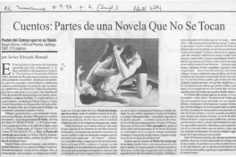 Cuentos, partes de una novela que no se tocan  [artículo] Javier Edwards Renard.