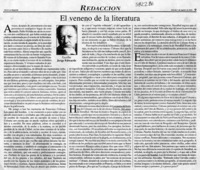El veneno de la literatura  [artículo] Jorge Edwards
