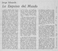 La esquina del mundo
