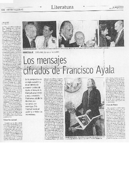 Los mensajes cifrados de Francisco Ayala