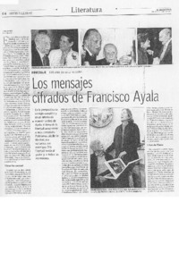 Los mensajes cifrados de Francisco Ayala
