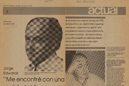 "Me encontré con una realidad chilena que no conocía"  [artículo] Lillian Calm.