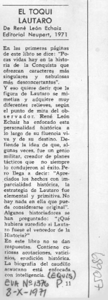 El Toqui Lautaro