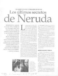 Los últimos secretos de Neruda