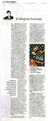 El dibujante homicida  [artículo] Patricia Espinosa.