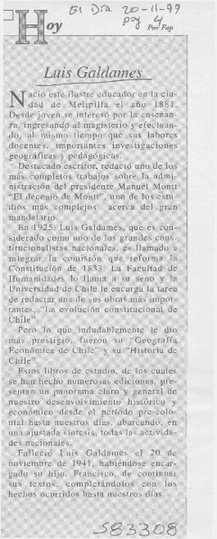 Luis Galdames  [artículo] Fap