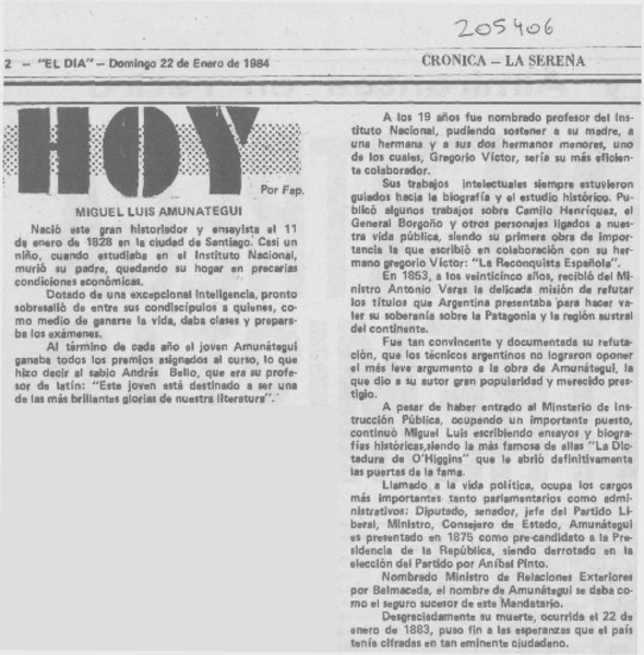 Miguel Luis Amunátegui