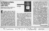 La dictadura de Ibáñez y los sindicatos (1927-1931)