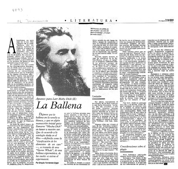 La Ballena Apuntes para leer Moby Dick (II)