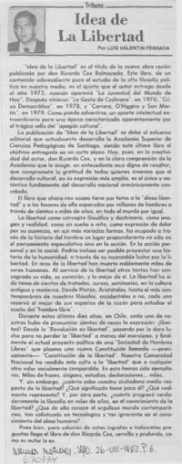 Idea de la libertad