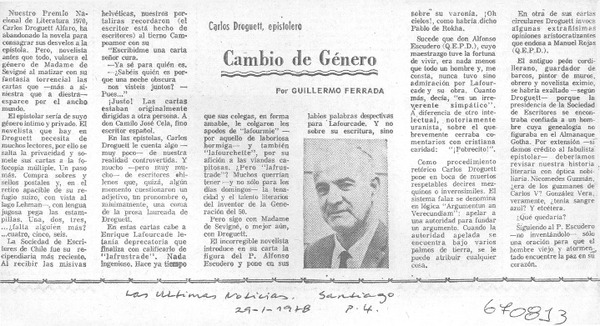 Cambio de género