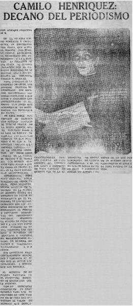 Camilo Henríquez: decano del periodismo