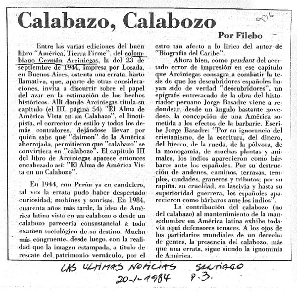 Calabazo, calabozo