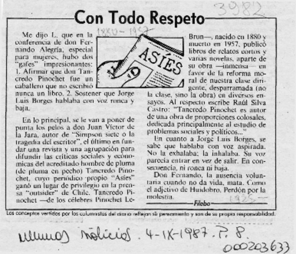 Con todo respeto  [artículo] Filebo.