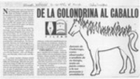 De la golondrina al caballo de fuego  [artículo] Filebo.