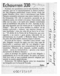 Echaurren 330  [artículo] Filebo.