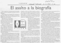 El asalto a la biografía  [artículo] Filebo.